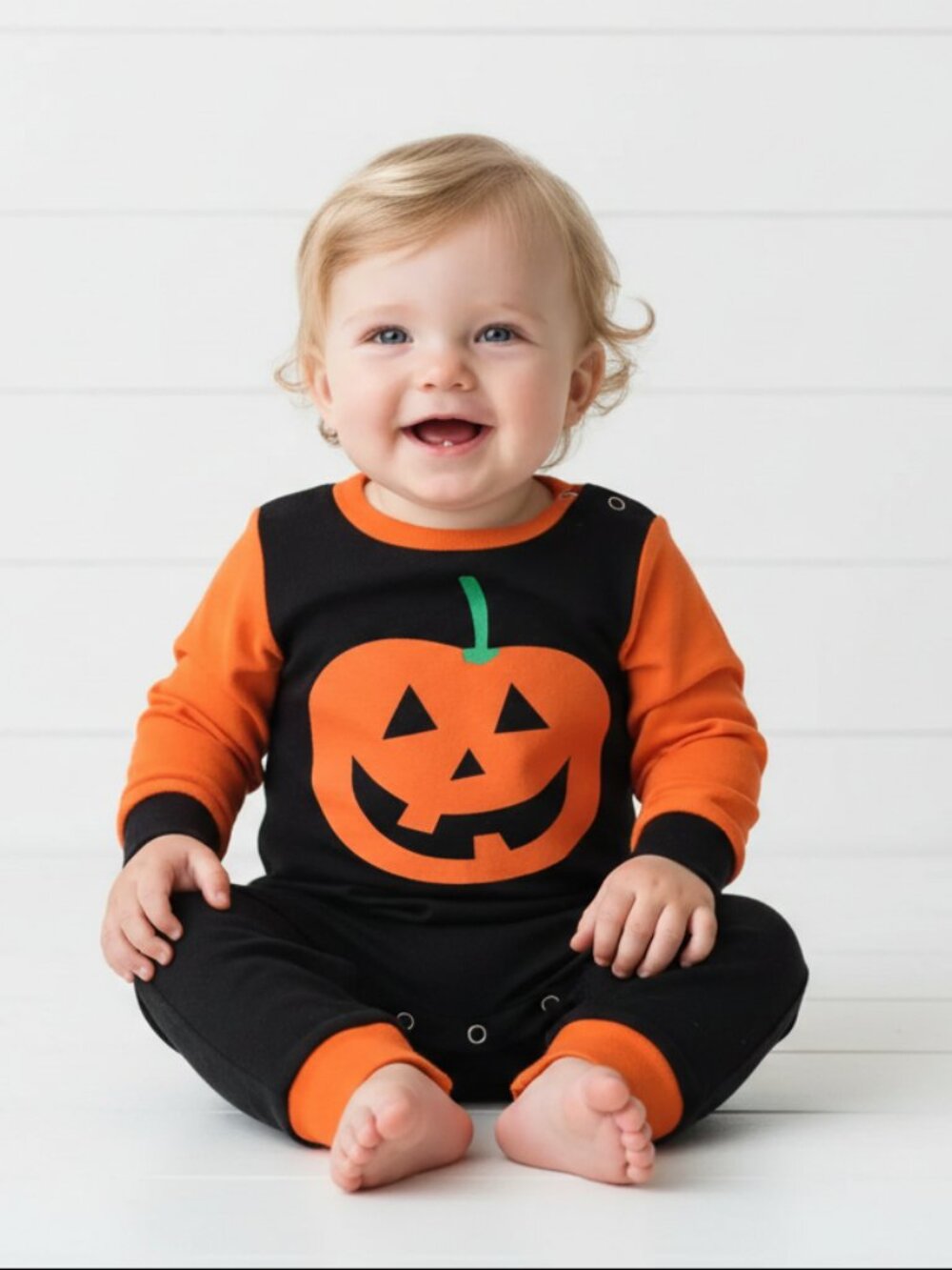 Little Pumpkin Black & Orange Outfit